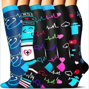NWT - 3pk Colorful Compression Socks/Stockings
